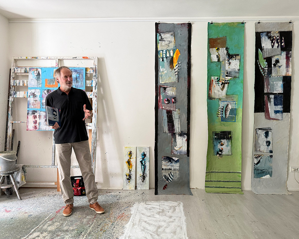 Atelierbesuch bei Künstler Wolfgang Wörtler
